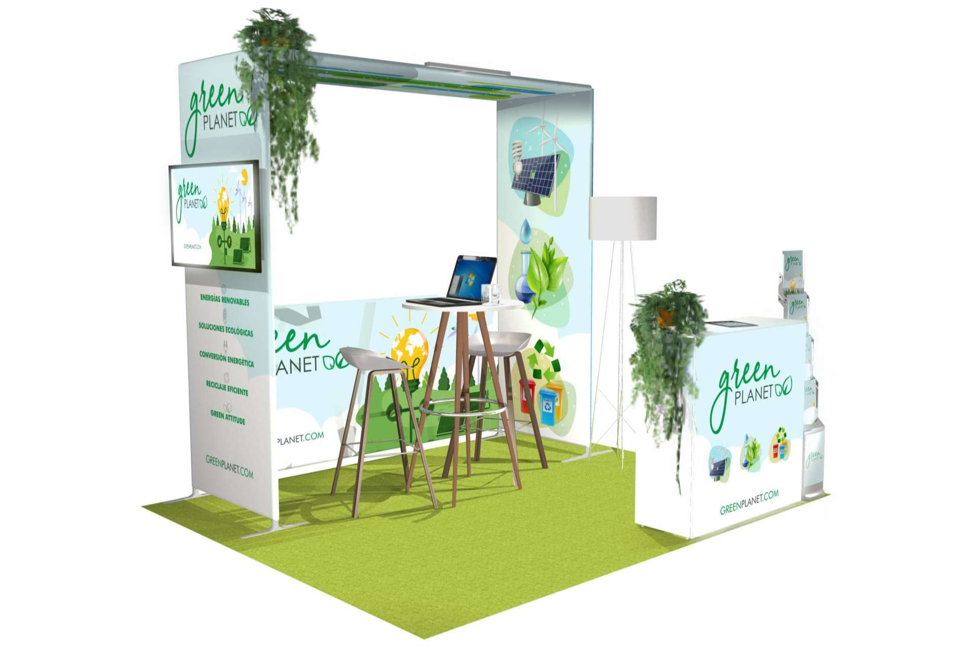 Fabricación de stands y displays modulares y reutilizables en Olika