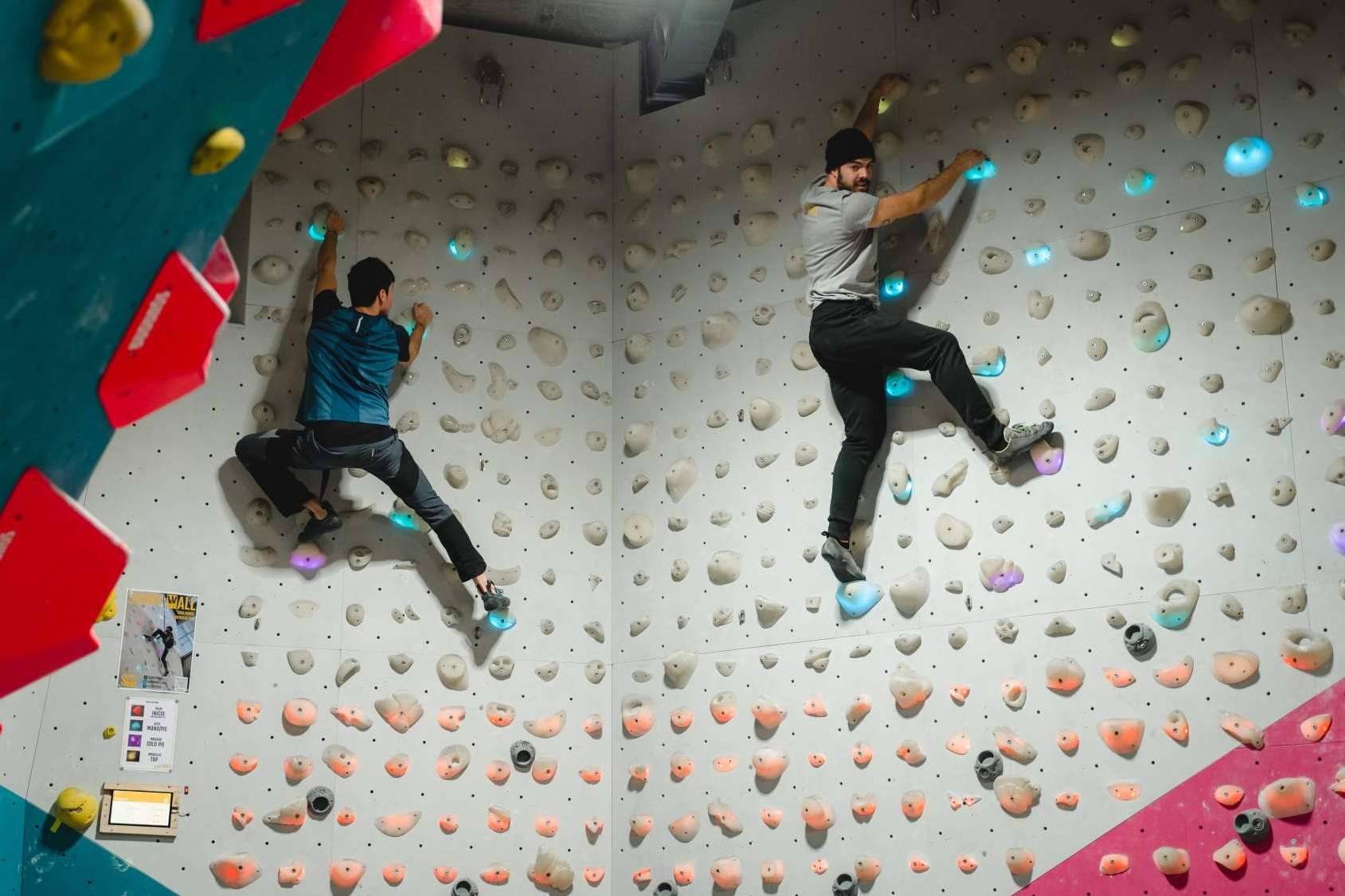 Rocódromos en España con paredes interactivas de la mano de Shiny Wall